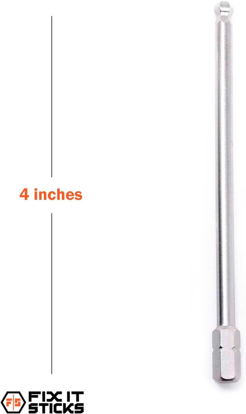 Fix It Sticks Extended Action Hex Bit - 0.1875"x4" Long Gunsmith Screwdriver Bits for Rifle Maintenance & General Use, Compatible w/Standard 1/4" Drivers & Tools - Image 3