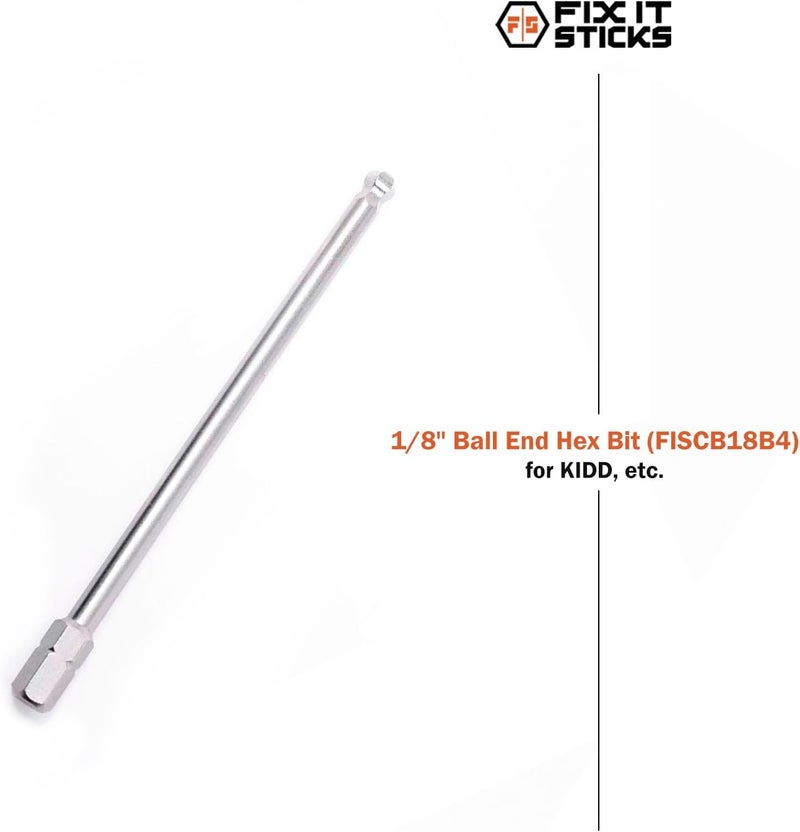 Fix It Sticks Extended Action Hex Bit - 0.1875"x4" Long Gunsmith Screwdriver Bits for Rifle Maintenance & General Use, Compatible w/Standard 1/4" Drivers & Tools - Image 2