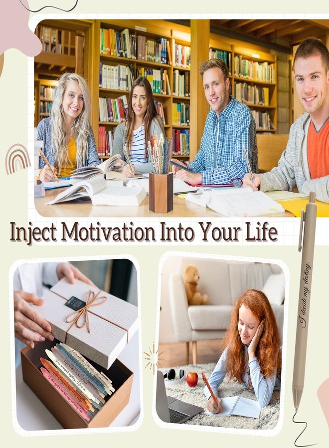 Funrous 48 Pcs Inspirational Pens Bulk Retractable Motivational Ballpoint Pens Positive Affirmation Gift for Staff Teacher Coworker Student Employee Appreciation School Office Home, 12 Style(Color 2) - Image 5