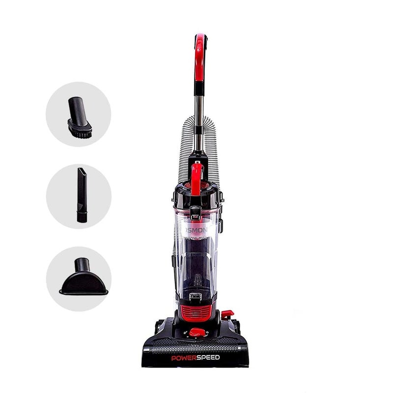 OSMON OS 26UBL Upright Bagless Multi Purpose Power speed Vacuum Cleaner for Home 100 Copper Motor Red Black - Image 1
