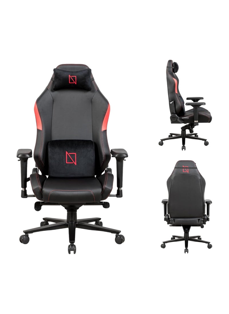 NAVODESK Navodesk APEX CORE Ergonomic Gaming Chair with Lumbar and Memory Foam Headrest Pillow Computer Gaming Chair with Armrest Cloud Leather RED  - Image 1