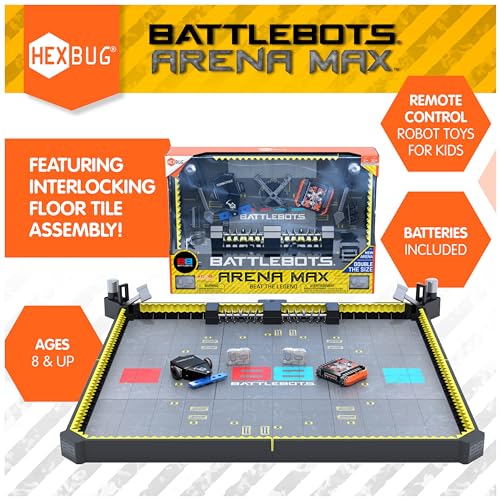 HEXBUG BattleBots Arena MAX Remote Control Robot Toys for Kids with Over 30 Pieces STEM Toys for Boys Girls Ages 8 Up Batteries Included - Image 5
