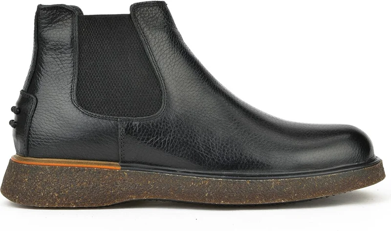 Ziya , Men's Leather Boots 1331007Z3047 Black