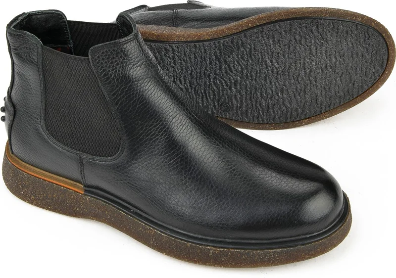 Ziya , Men's Leather Boots 1331007Z3047 Black