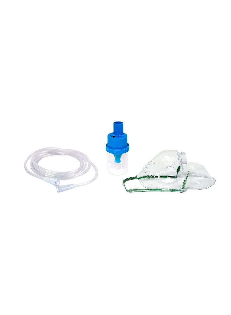 Adult Nebulizer Set with Adjustable Medicine Cup, Adult Mask & Air Tube