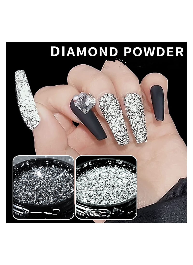 Generic - Holographic Chrome Nail Powder - Laser Synthetic Resin Pigment for Stunning Manicure Art (D) - Image 1