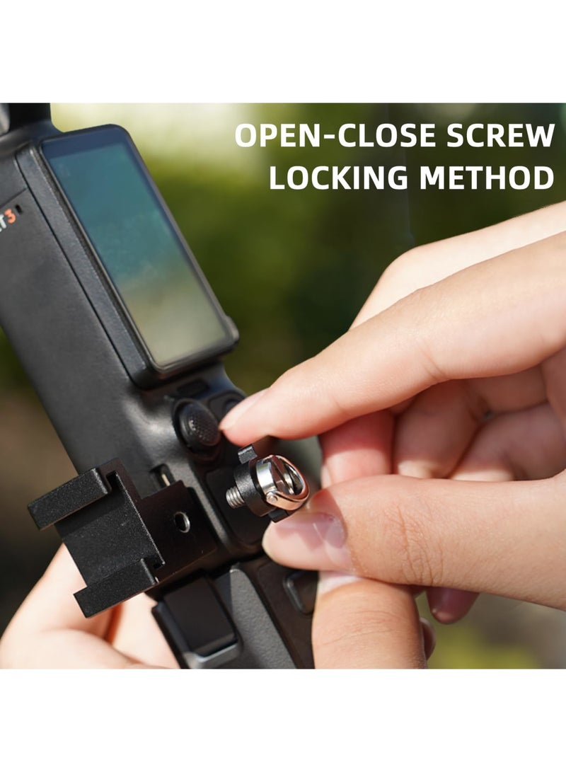 SYOSI Camera Expansion Adapter, Extension Frame Adapter for DJI Osmo Pocket 3, Aluminum Alloy Extension Bracket, Camera Adapter Bracket Fixed Bezel Holder, Bicycle Stand for DJI Pocket 3 Adapter Mount - Image 4