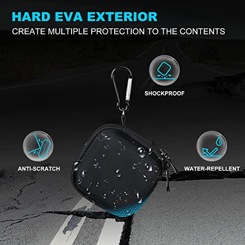 Lacdo Hard Drive Carrying Case for Crucial X9 / Crucial X10 Pro Portable SSD 1TB 2TB 4TB 500GB USB-C External Solid State Drive Hard EVA Shockproof Water Repellent Storage Travel Bag, Black+Gray - Image 3