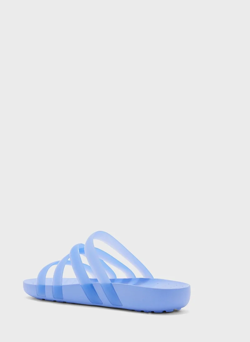 crocs Splash Glossy Flat Sandals