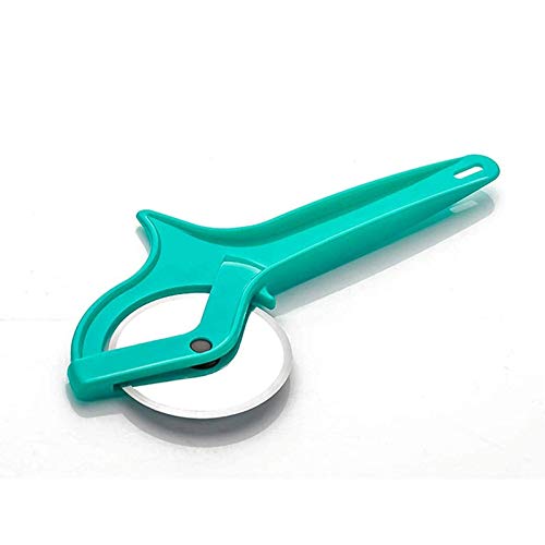 DARKZONE Plastic PizzaSandwichBurgerSlicerMultipurpose Cutter for Home Kitchen Restaurant roll Cutting Wheel AcrossEasy to Clean C Wheel Pizza CutterMulticolor - Image 1