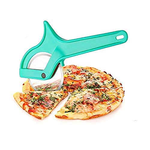 DARKZONE Plastic PizzaSandwichBurgerSlicerMultipurpose Cutter for Home Kitchen Restaurant roll Cutting Wheel AcrossEasy to Clean C Wheel Pizza CutterMulticolor - Image 2