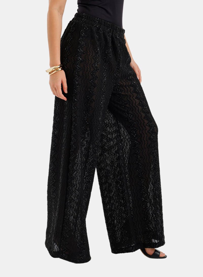 Carina Zigzag-Embroidered Pants - Image 2