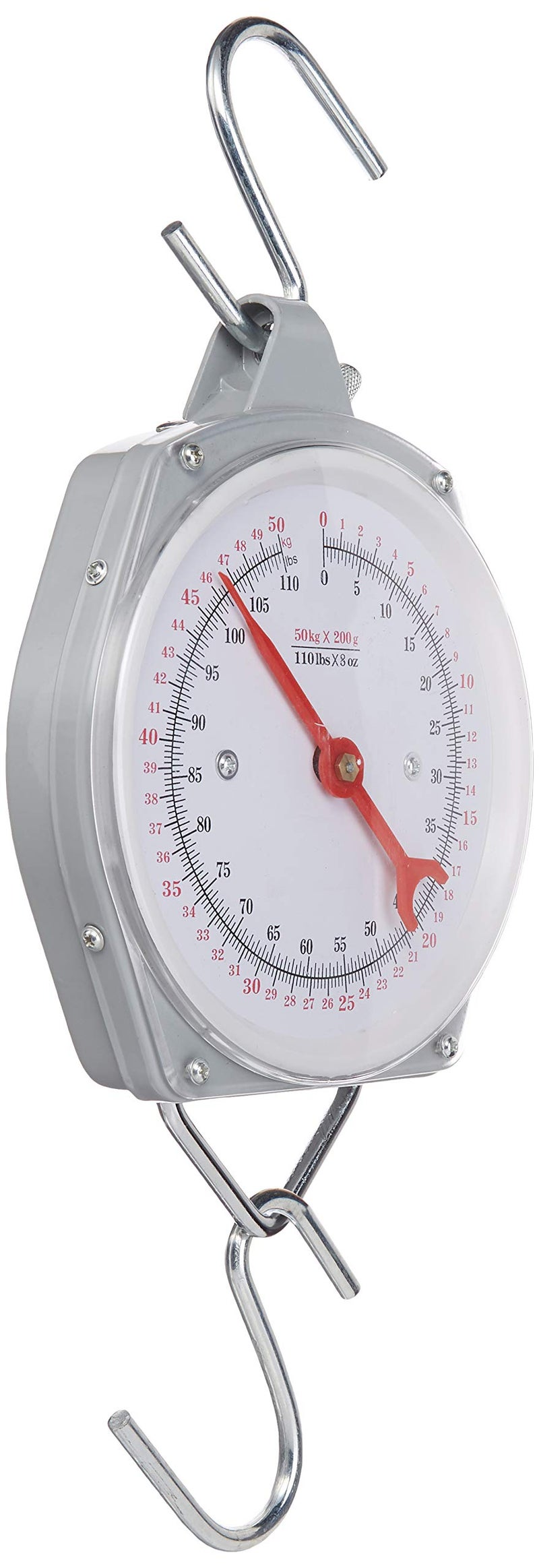 PITBULL Pit Bull 1 X 110 lb Hanging Spring Kitchen Dial Scale Silver