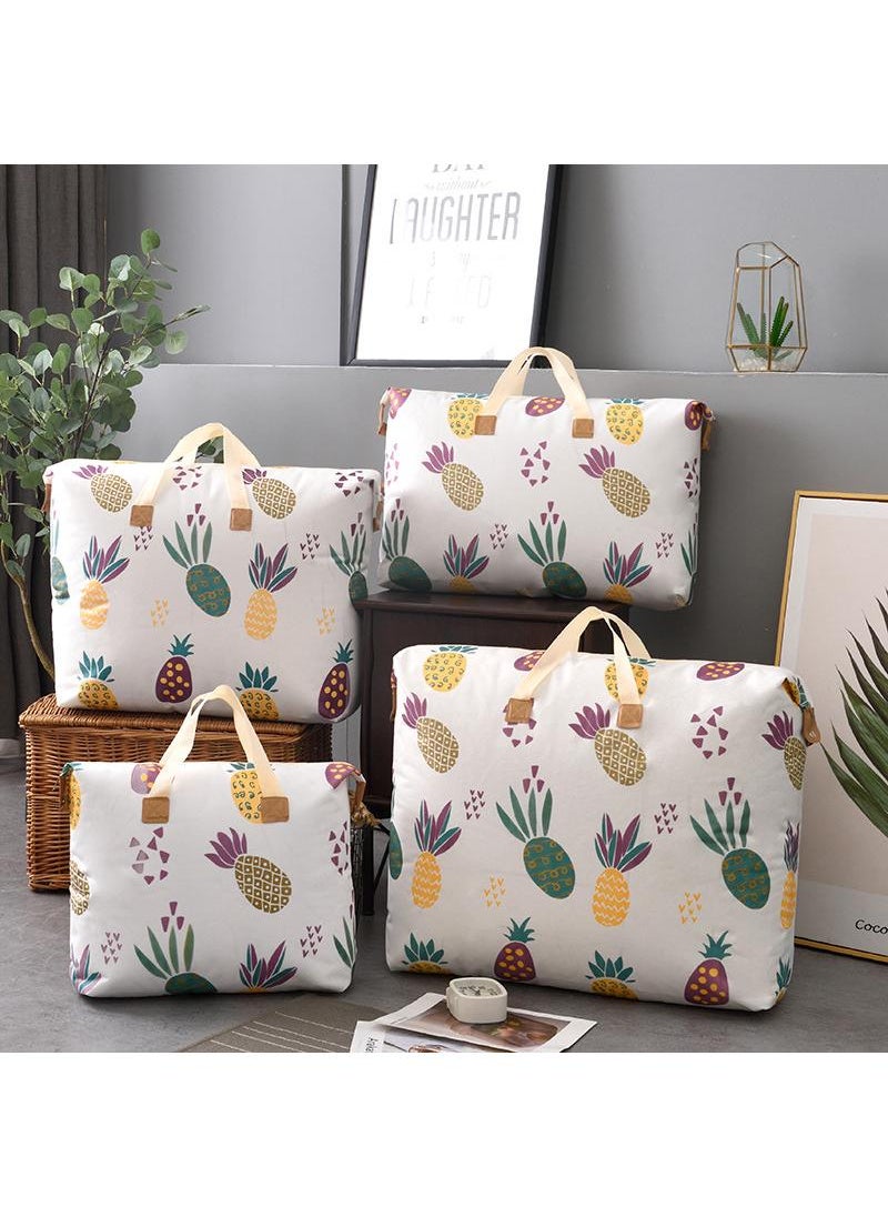 Y&D - Quilt Storage Bag Finishing Bag Clothes Large Capacity Waterproof Moisture-proof Quilt Luggage Moving Bag-Pineapple50*45 - Image 1
