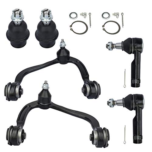 BRTEC 4WD Front Upper Control Arms For 2009-2014 for Ford F-150 [No Raptor Models], w/Ball Joints, Tie Rods, Sway Bars - 10pc Suspension Kit - Image 1
