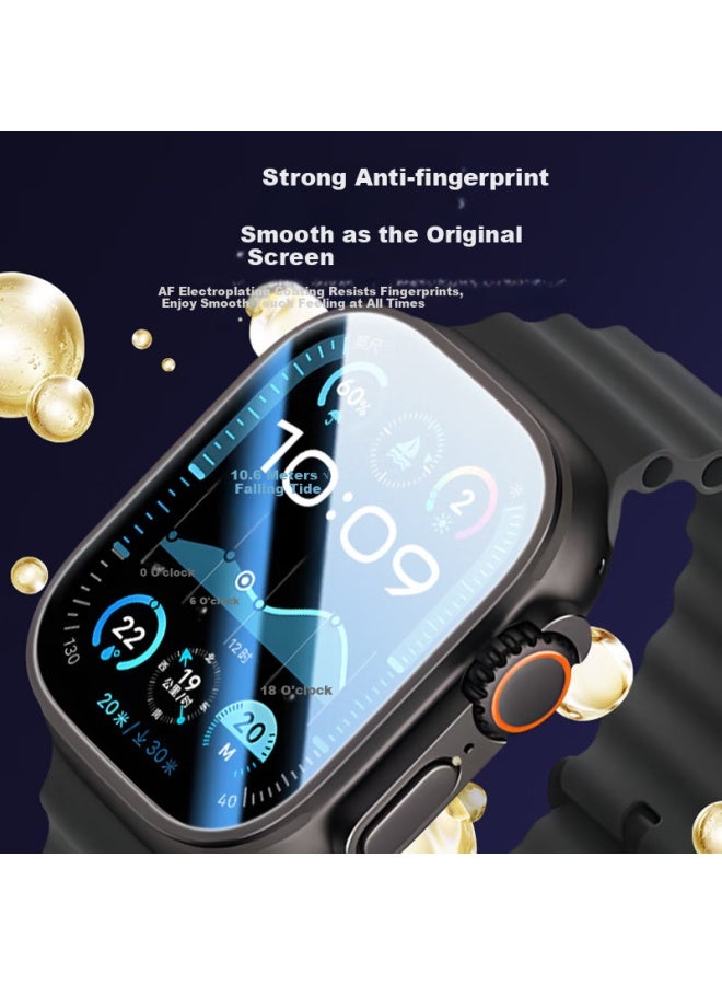 Smorss [2 Pieces Premium] Tempered Glass Screen Protector For Apple Watch Ultra 3/2/1, Anti-scratch Shatterproof Full Coverage Protective Film For Iwatch Ultra 3/2/1 - Image 3