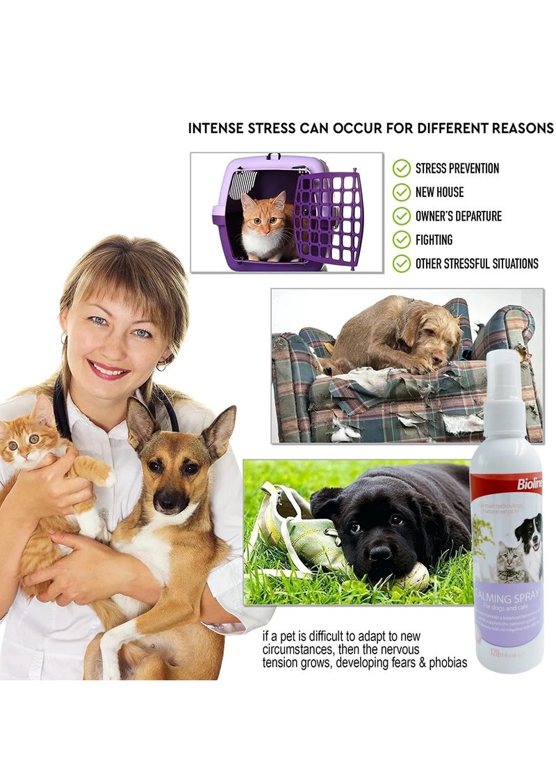 Bioline بخاخ مهدئ للقطط والكلاب 2X120 مل - Image 3