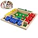 Starvortex Shut The Box Game 4 Player Colorful Dice Games Premium Wooden Dice Board Fun Close The Box Puzzle Wooden Games with 8 Dices Educational Table Math Holiday Games for Kid - Image 2