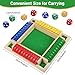 Starvortex Shut The Box Game 4 Player Colorful Dice Games Premium Wooden Dice Board Fun Close The Box Puzzle Wooden Games with 8 Dices Educational Table Math Holiday Games for Kid - Image 4