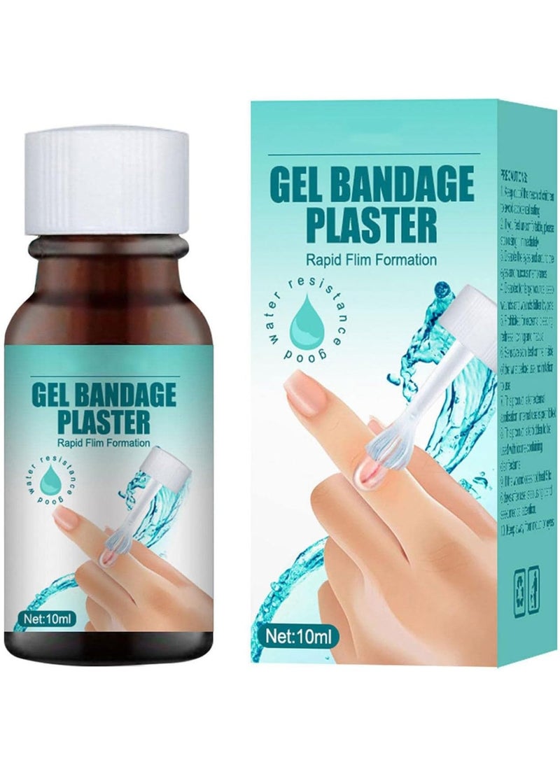 SOUTH MOON Liquid Bandages - Liquid Skin Plaster Waterproof Wound Protection Wound Healing Gel with Brush for Minor Cuts, Scratches, Wounds, Dry, Cracked  - Image 1