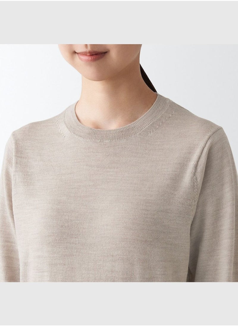 MUJI Washable High-Gauge Crew Neck Sweater  - Image 5