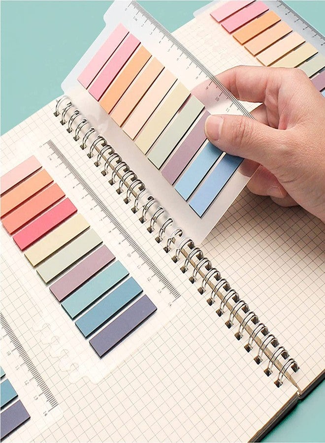 Droposale Sticky Tabs Index Tabs Book Tabs Transparent Sticky Notes Writable and Multifunctional Tabs with Ruler Reminder Tabs for Page Markers or Book Reading Notes Sorting Files (CHOKLET) - Image 3