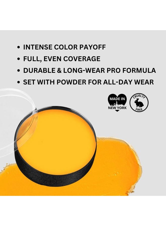 mehron Makeup Color Cups | Stage, Foundation, Face Paint, Body Paint, Halloween Makeup | Greasepaint .5 oz (14 g) (Yellow) - Image 3