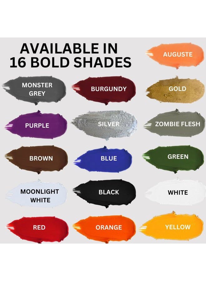 mehron Makeup Color Cups | Stage, Foundation, Face Paint, Body Paint, Halloween Makeup | Greasepaint .5 oz (14 g) (Yellow) - Image 5