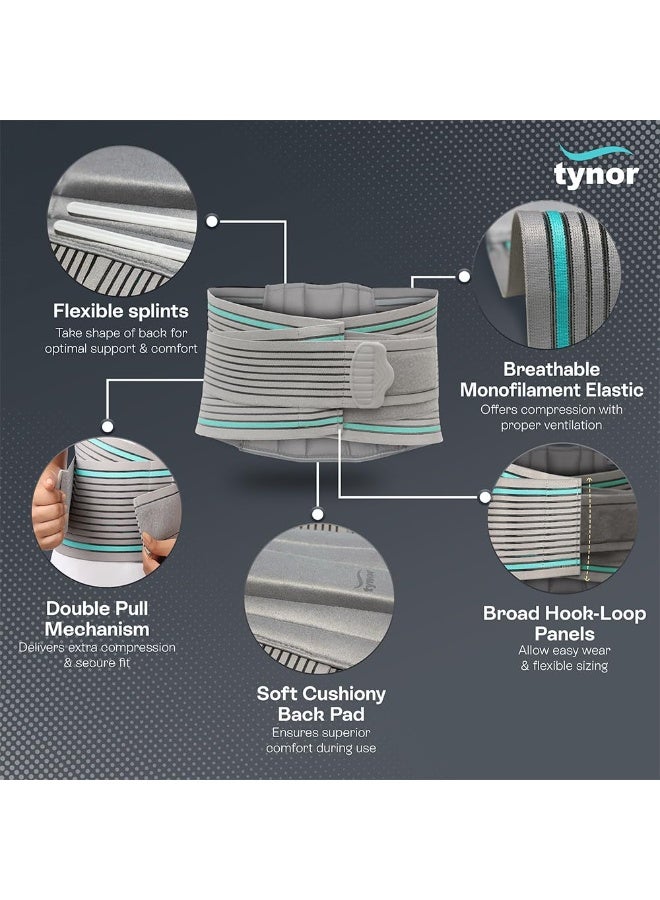 TYNOR Lumbo Sacral Belt, Grey, Large, 1 Unit - Image 4