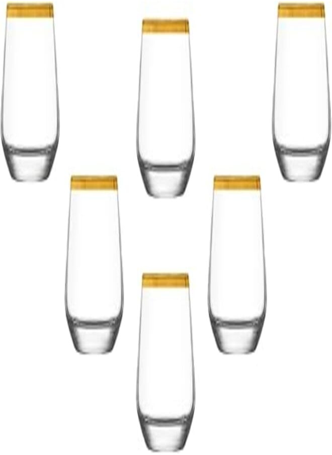 segaey - Segaey LAL Coffee Glass/Golden Rim / 6 Pcs / 95 cc - 3.25 Oz/Elegant design, Trusted Brand, Attractive shape/High Quality Materials - Image 1