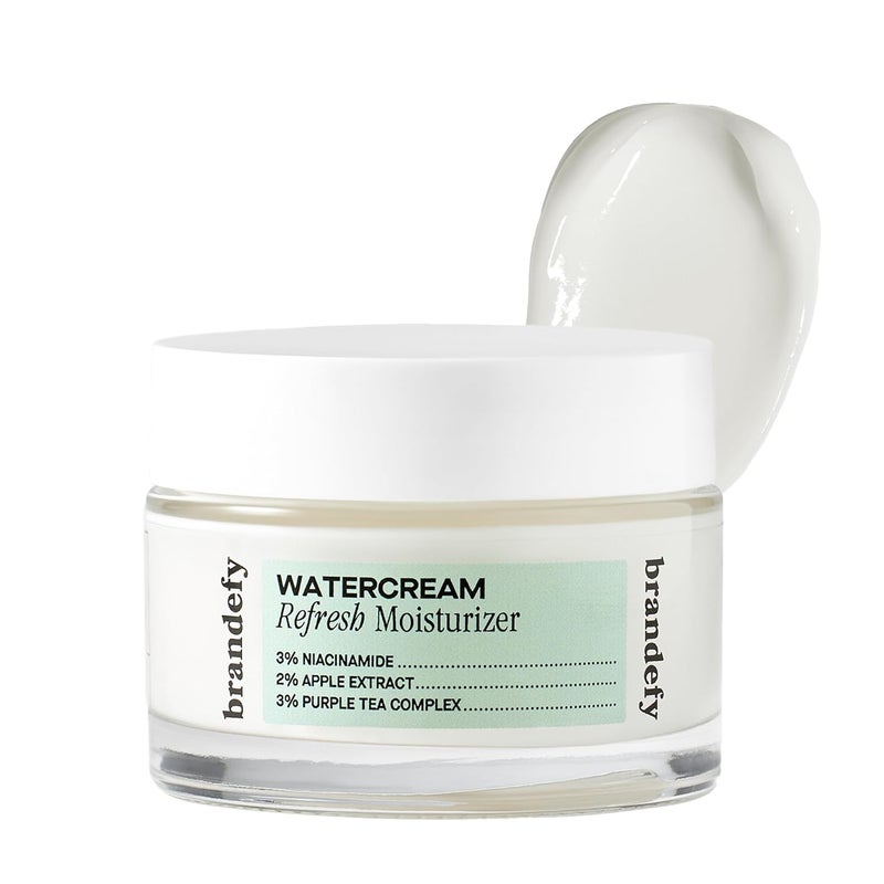 Brandefy Water Cream Refresh Moisturizer  Lightweight PoreRefining Hydration Burst for Smooth Super Hydrated Skin Daily Face Moisturizer Made in US 16 Oz