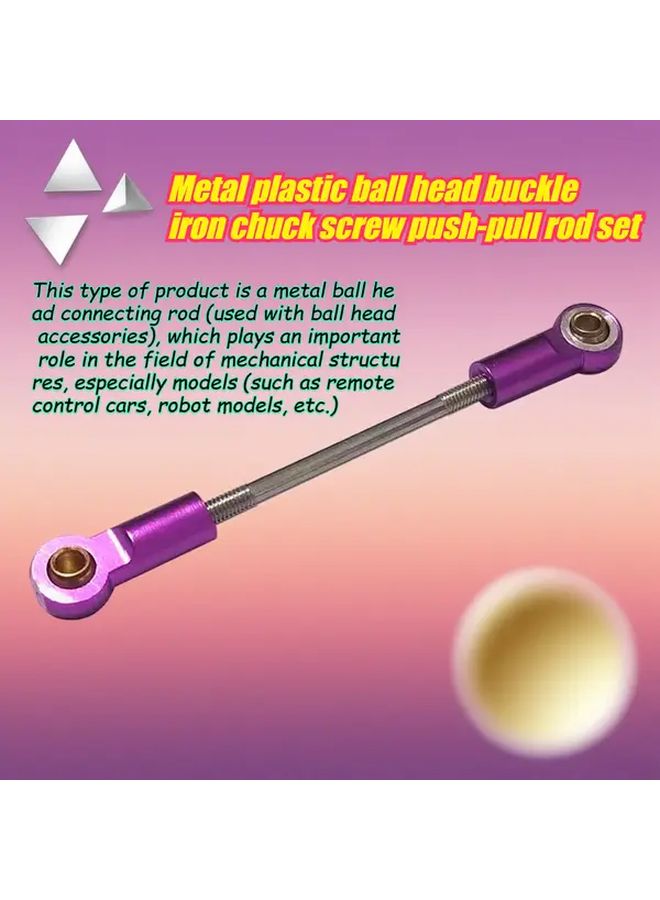 M3 Metal Ball Studs And Plastic Clips Set 2PCS 100mm Fastening Solution - Image 2
