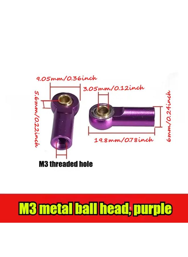 M3 Metal Ball Studs And Plastic Clips Set 2PCS 100mm Fastening Solution - Image 3
