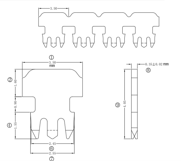 W-NECTOUN Cat5e RJ45 Connectors,100-PACK Cat5 Ends/Cat 5 Connector/Cat 5e RJ45 Modular Plugs(3-Prong Gold Plated 15μ),UTP Network Plug for Solid Strand Cable - Image 4