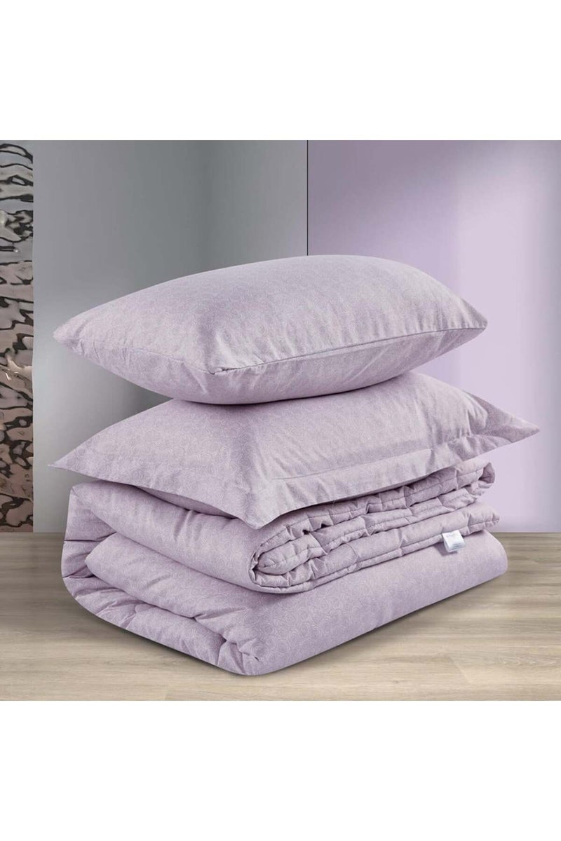 Melen Summer Single and a Half Bedspread – 4 Pieces – Layton – Light Purple - Image 3
