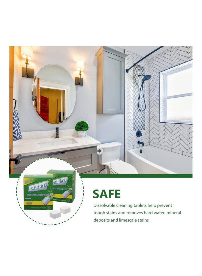 SOLARAE Effervescent Toilet Bowl Cleaner Tablets, Fresh Scented Cleaning Cubes for All-Around Cleanliness, Long-Lasting Freshness, Brilliant Shine, and Hard Water Removal (2 Boxes) - Image 4