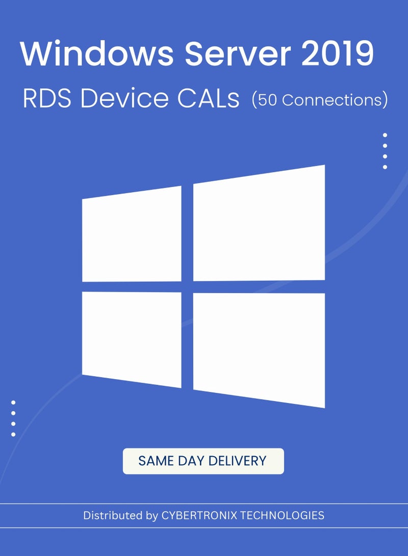 Windows Microsoft Windows Server 2019 RDS Device CALs (50 Connections) | Digital License | SAME DAY DELIVERY
