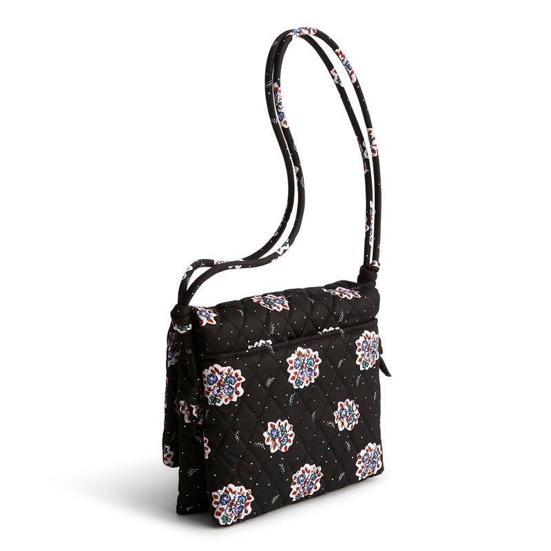 Vera Bradley Women's Premium Cotton Baird Hipster Crossbody, Feathery Bouquets, One Size - Image 4