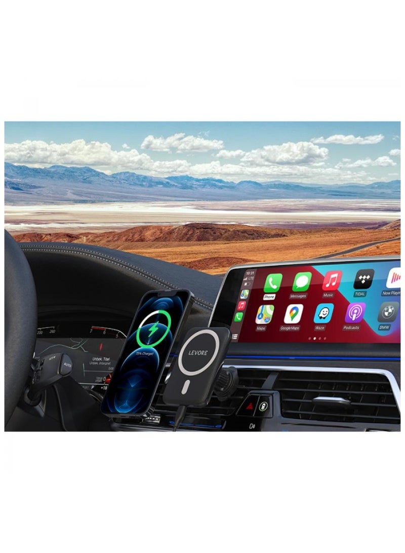 LEVORE Levori car phone holder supports wireless charging with MagSafe technology - Image 3