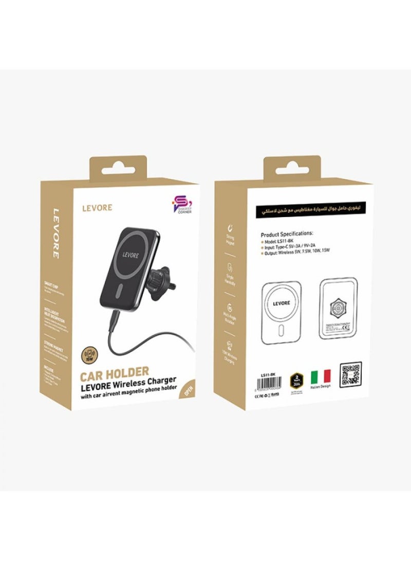 LEVORE Levori car phone holder supports wireless charging with MagSafe technology - Image 1