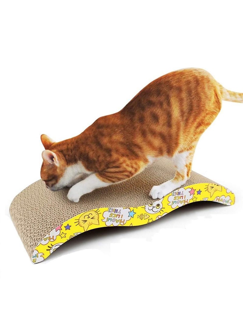 MARGOUN - Cat Scratcher Cardboard Cat Scratch Pad with Premium Scratch Textures Design Durable Cat Scratching Pad Reversible - Image 1