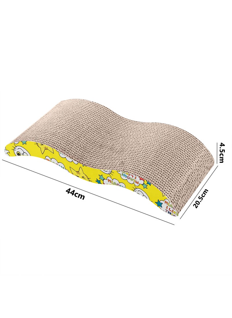 MARGOUN - Cat Scratcher Cardboard Cat Scratch Pad with Premium Scratch Textures Design Durable Cat Scratching Pad Reversible - Image 1