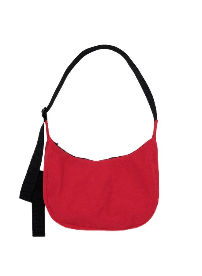 BAGGU Medium Nylon Crescent Bag - Candy Apple 47'' - Image 1