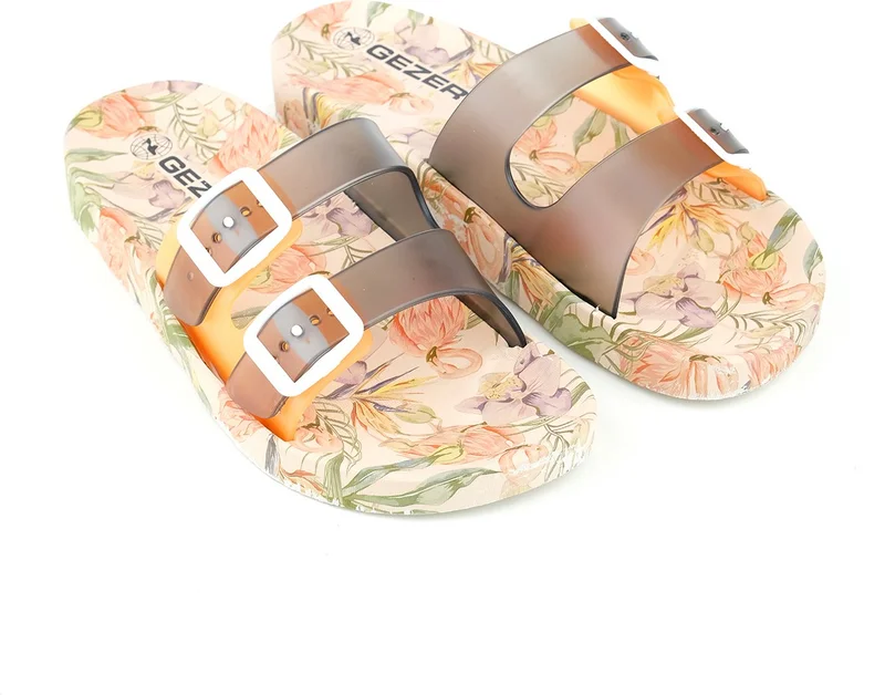 Gezer Summer Adjustable Two Buckles Suitable for Wet Floor Women's Slippers