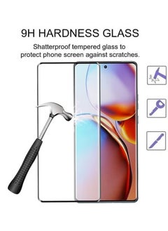 CaseNeo Motorola Edge 40 Pro Screen Protector, Glass Tempered Bubble Free, Anti-Scratch, Anti-Fingerprint, 9H Hardness 3D Curved Edge Screen Protection for Moto Edge 40 Pro Accessories  - Image 4