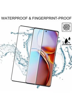 CaseNeo Motorola Edge 40 Pro Screen Protector, Glass Tempered Bubble Free, Anti-Scratch, Anti-Fingerprint, 9H Hardness 3D Curved Edge Screen Protection for Moto Edge 40 Pro Accessories  - Image 3