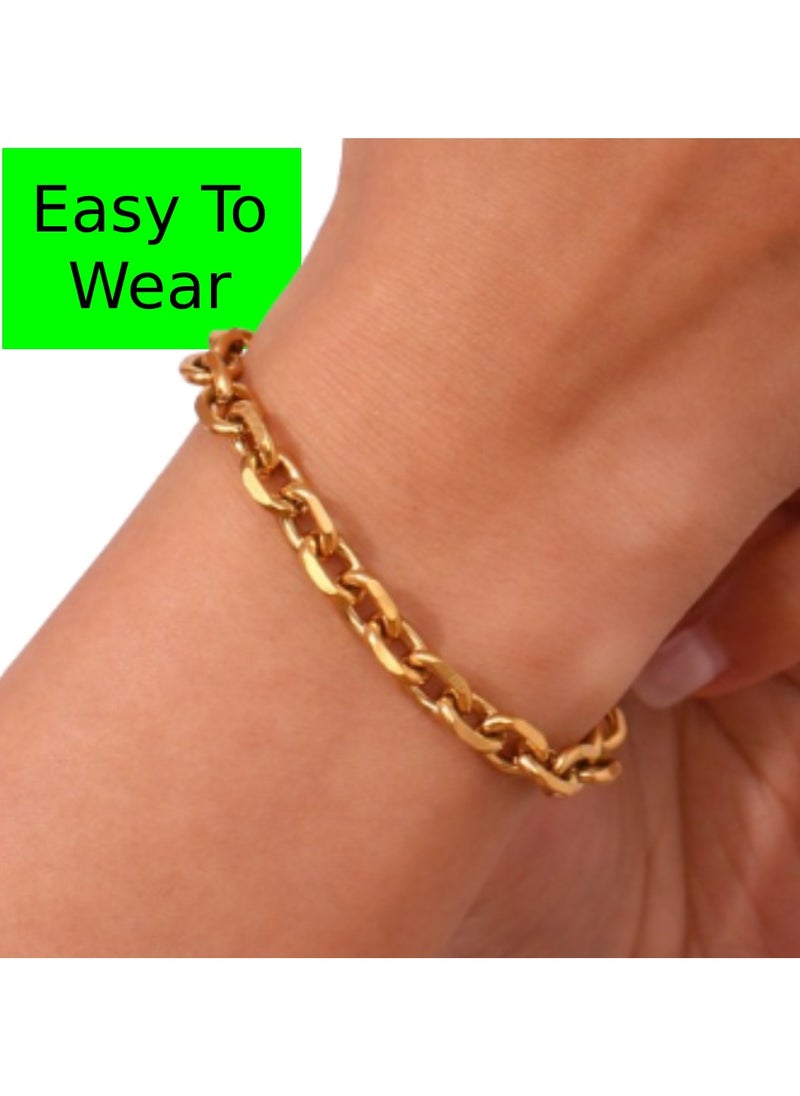 Soko Mesh 18K Solid Gold Thick Twisted Bracelet - Timeless Handcrafted Women's Jewelry | Elegant Pure Gold Bracelet, Perfect Gift for Ladies, Classic Fashion Accessory  - Image 2