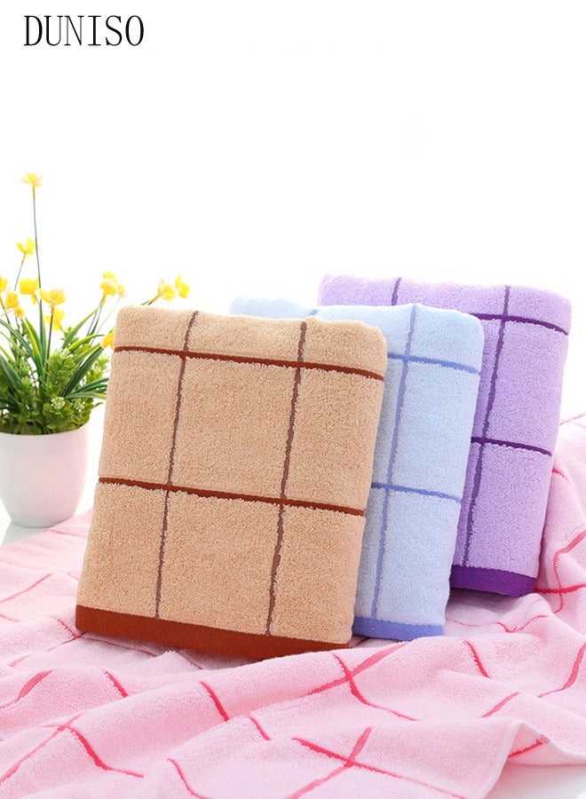 DUNISO 100% Cotton Clean Bath Towel Extra Thick Premium Cotton Highly Absorbent Towel for Bathroom, Beach Towel, Shower and Home with Quick Dry Super Absorbent-Bath Towel for Men and Women 70x140 cm - Image 4