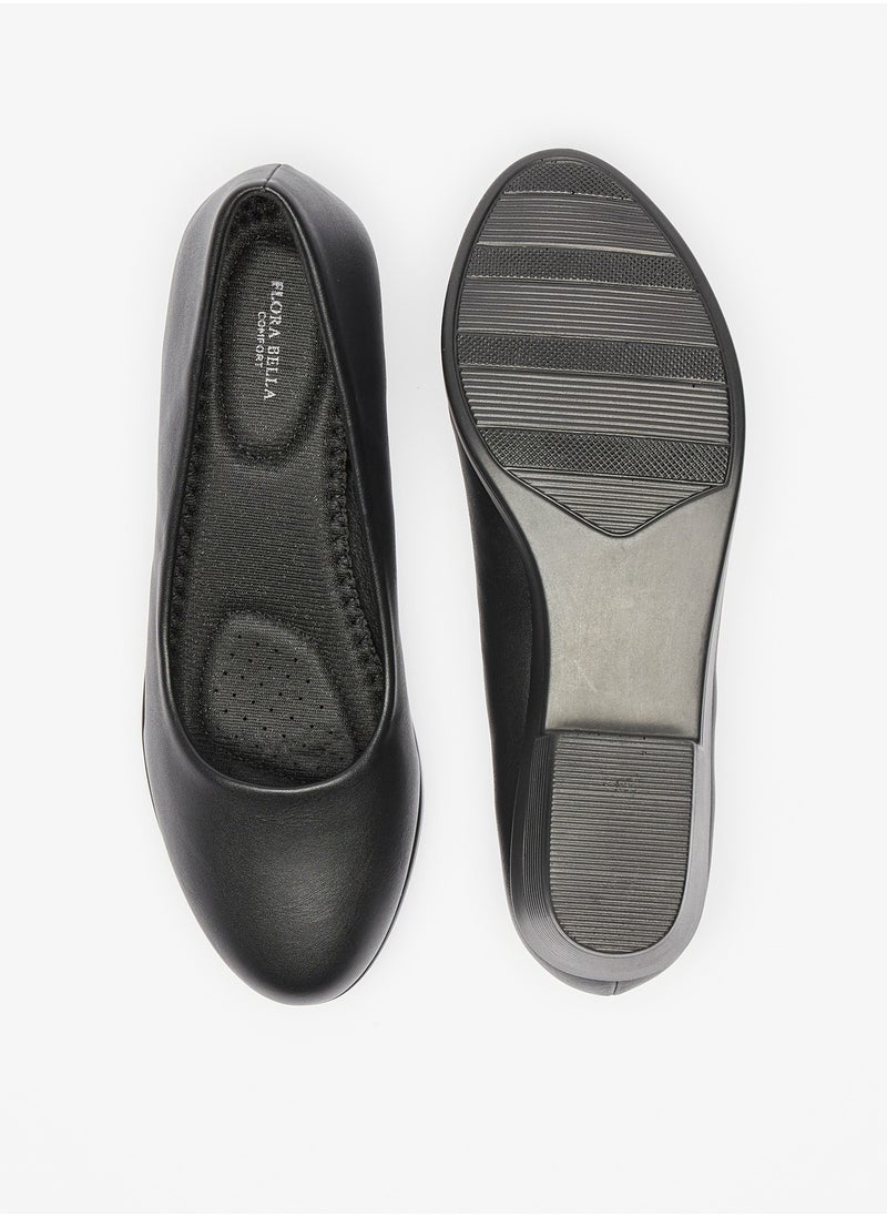 Flora Bella By Shoexpress - Womens Solid Slip On Pumps with Block Heel - Image 1