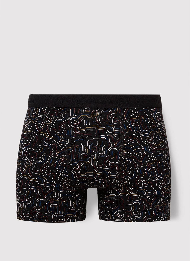 MAVI Printed Black Boxers - Image 1